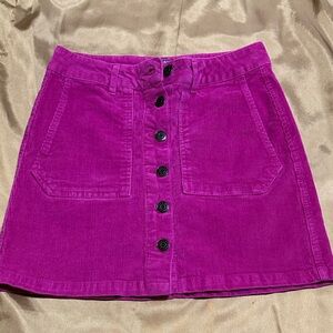Wild Fable Vibrant Pink Corduroy Skirt